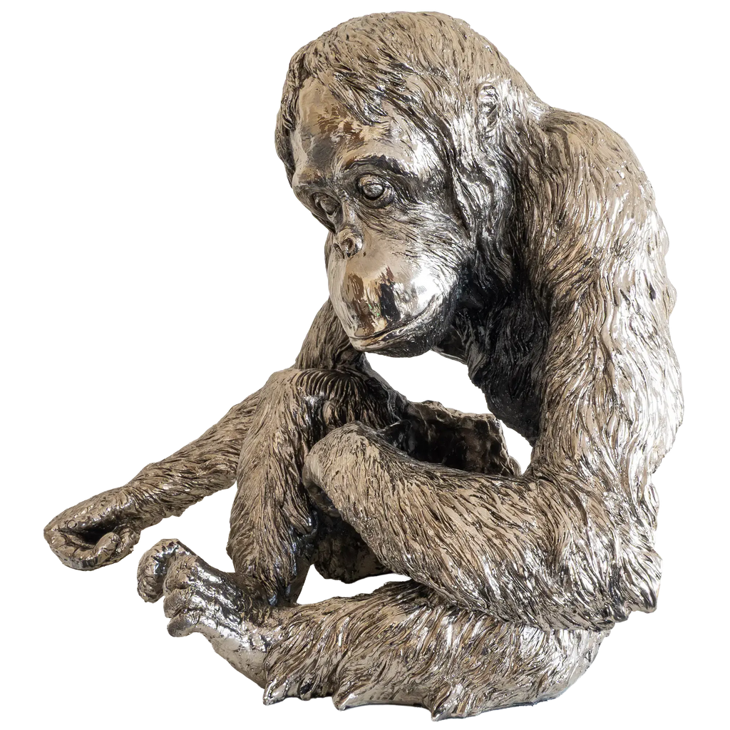 Richard Cooper Nickel Studio Collection Orangutan Figurine
