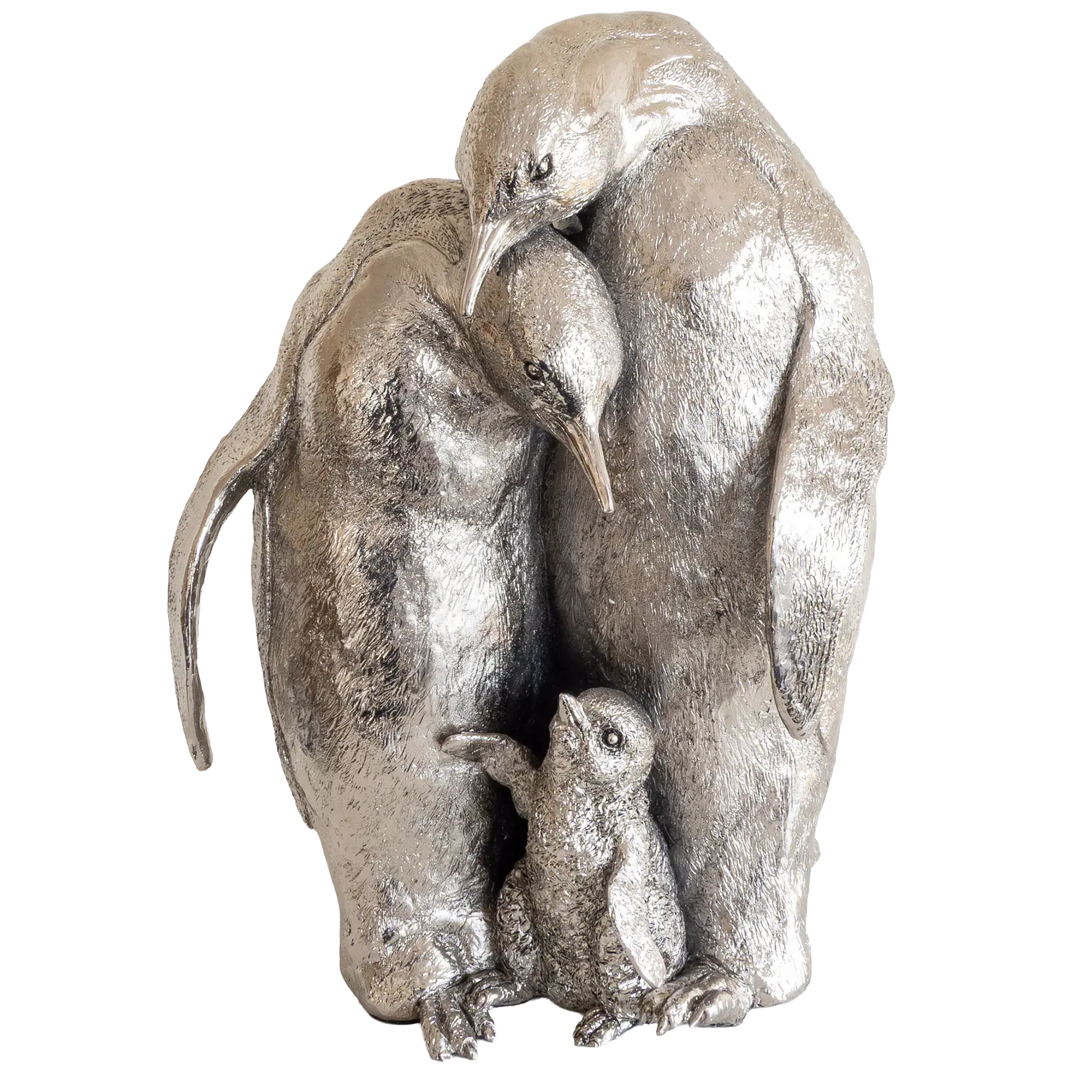 Richard Cooper Nickel Studio Collection Penguin Family Figurine
