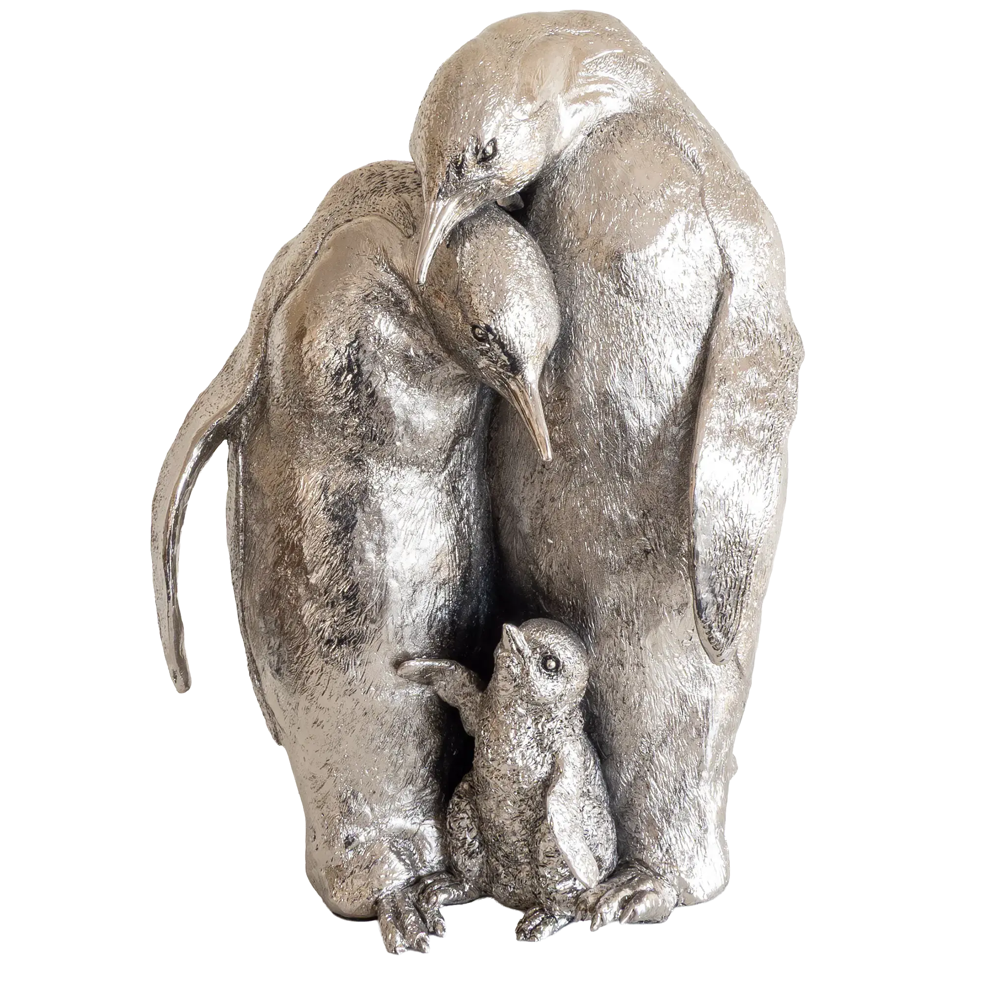 Richard Cooper Nickel Studio Collection Penguin Family Figurine