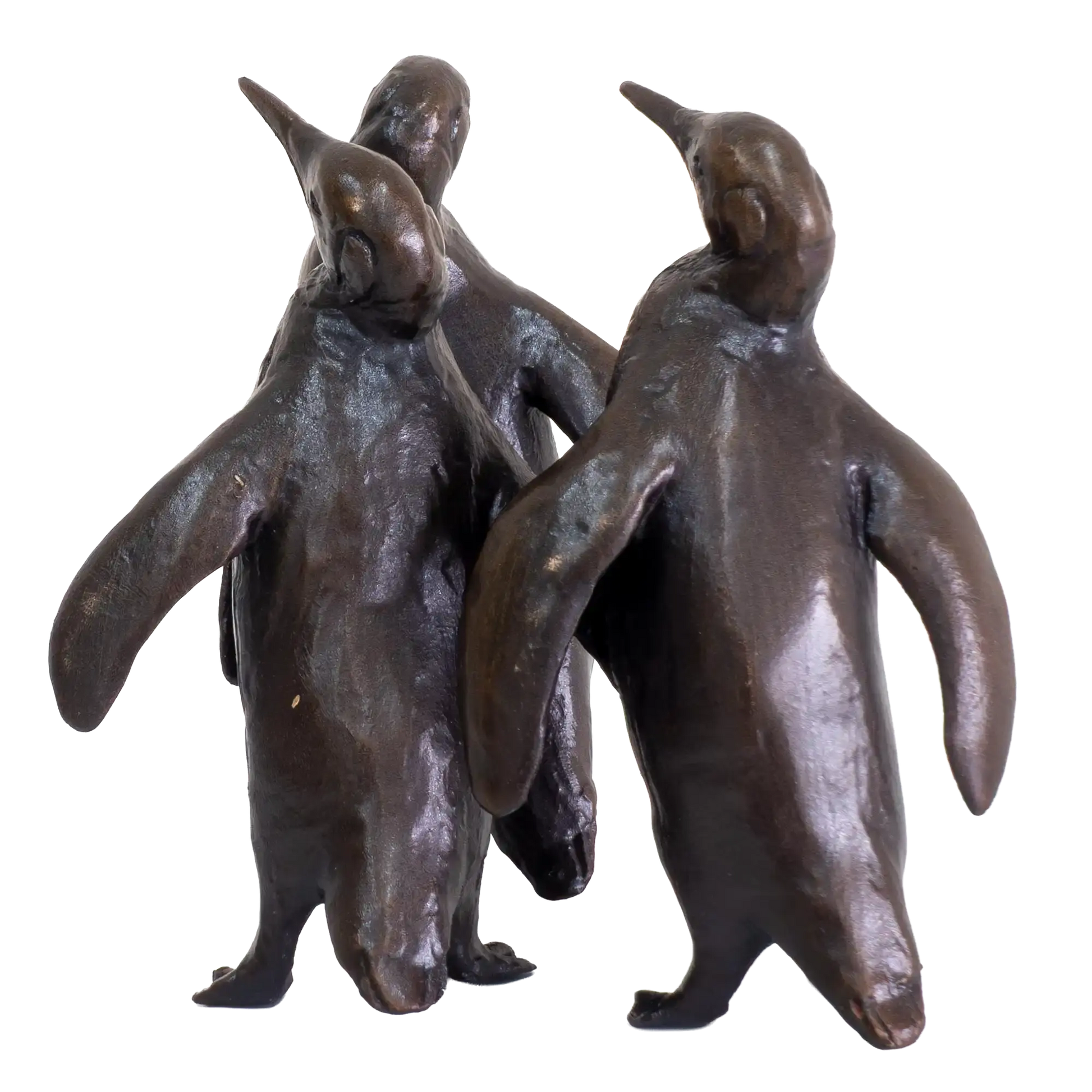 Richard Cooper Bronze Birds Collection Penguin Group Figurine