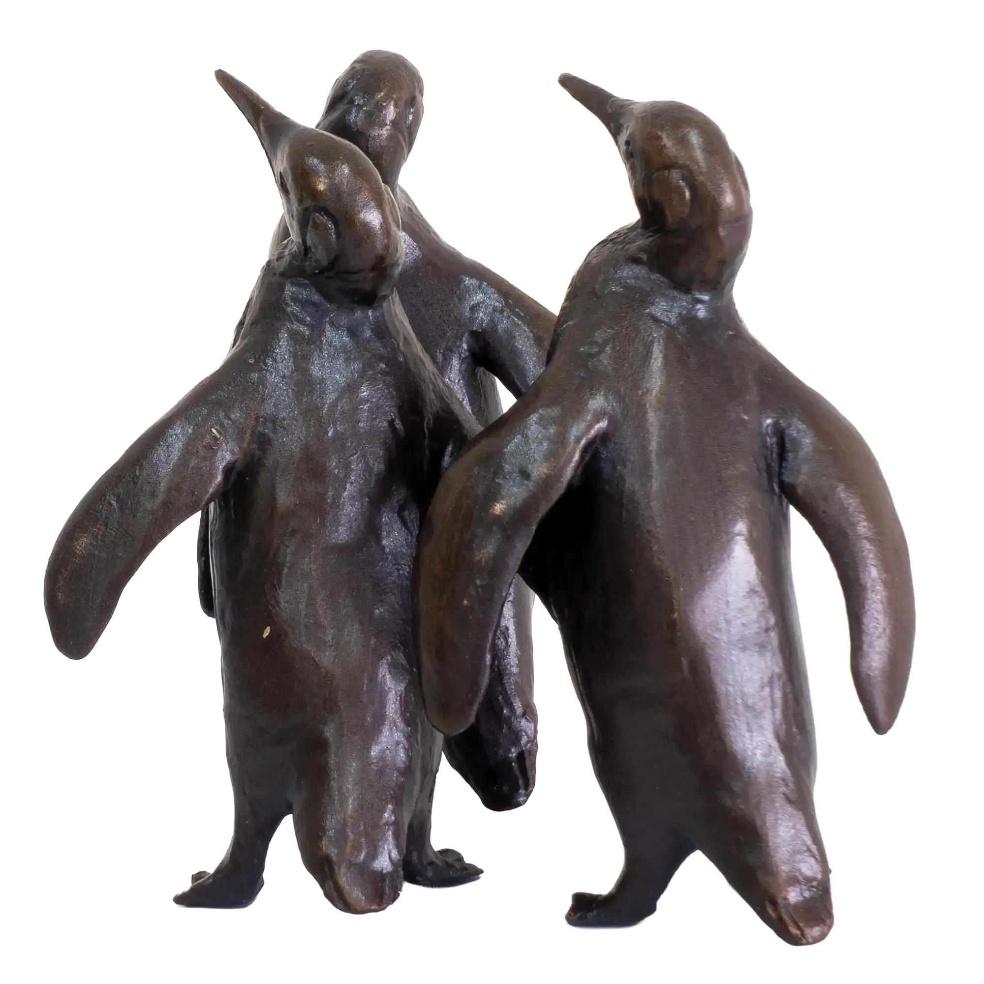 Richard Cooper Bronze Birds Collection Penguin Group Figurine