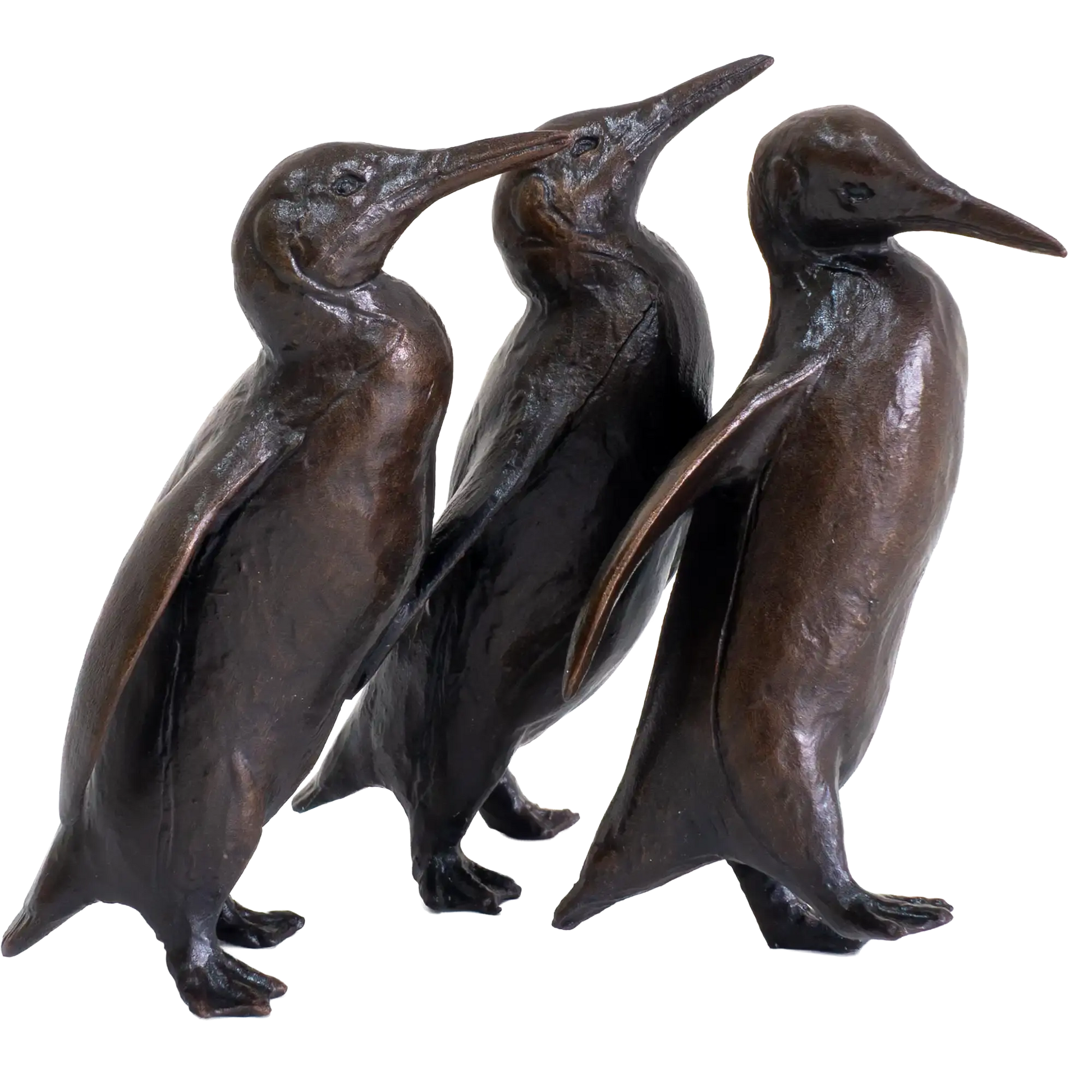 Richard Cooper Bronze Birds Collection Penguin Group Figurine