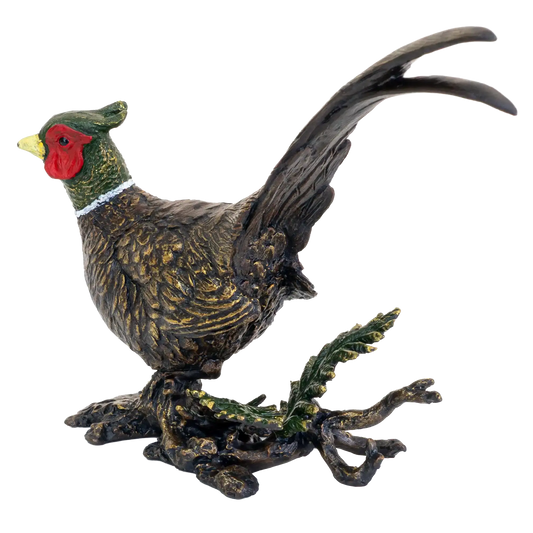Richard Cooper Bronze Birds Collection Pheasant Figurine