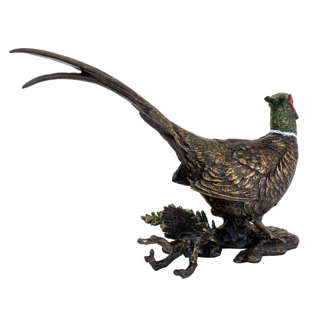 Richard Cooper Bronze Birds Collection Pheasant Figurine