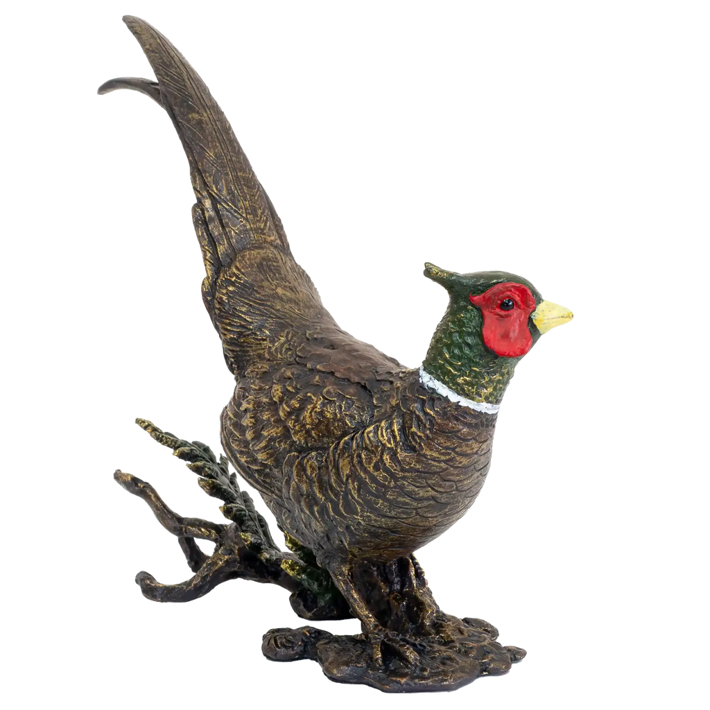 Richard Cooper Bronze Birds Collection Pheasant Figurine
