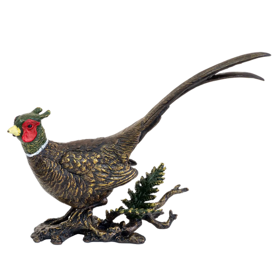 Richard Cooper Bronze Birds Collection Pheasant Figurine