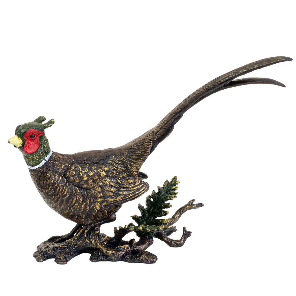 Richard Cooper Bronze Birds Collection Pheasant Figurine
