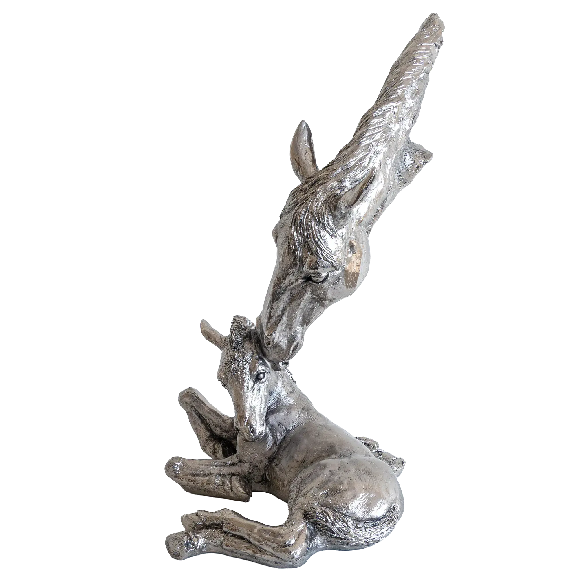 Richard Cooper Nickel Studio Collection Pony & Foal Figurine