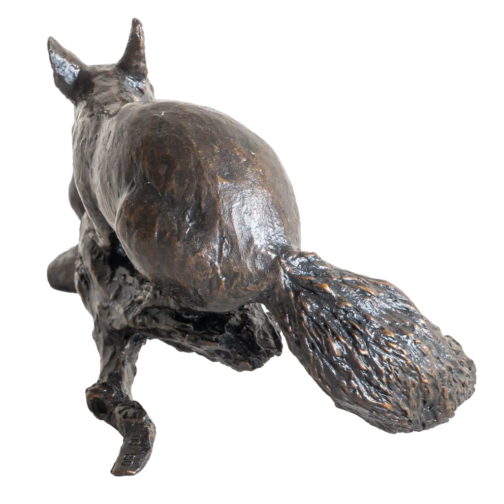 Richard Cooper Bronze Animals Collection Red Squirrel with Baby Figurine
