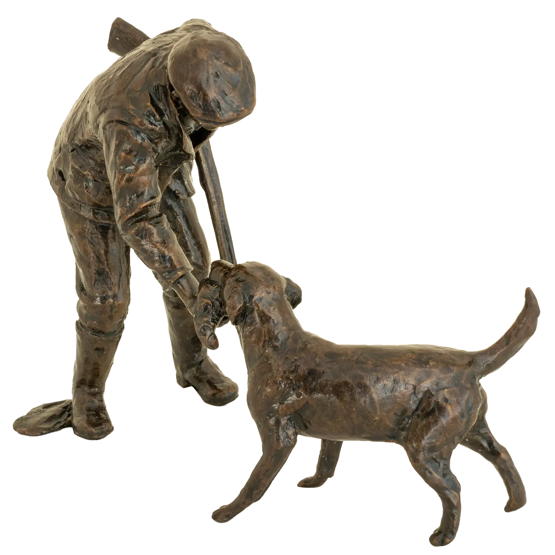 Richard Cooper Bronze Country Pursuits Collection Safe Retrieve Figurine