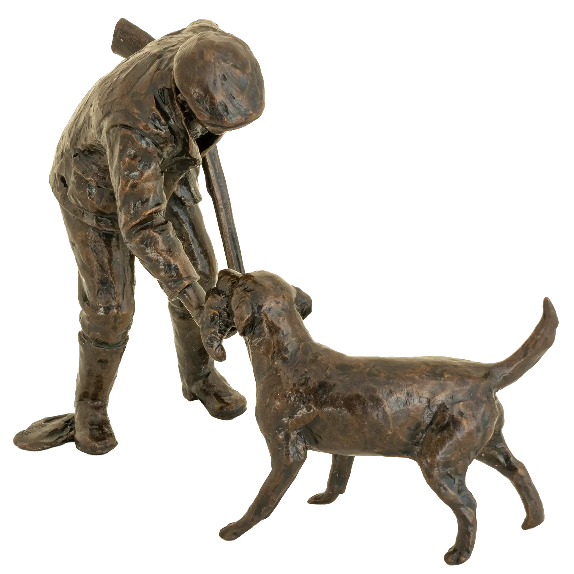 Richard Cooper Bronze Country Pursuits Collection Safe Retrieve Figurine