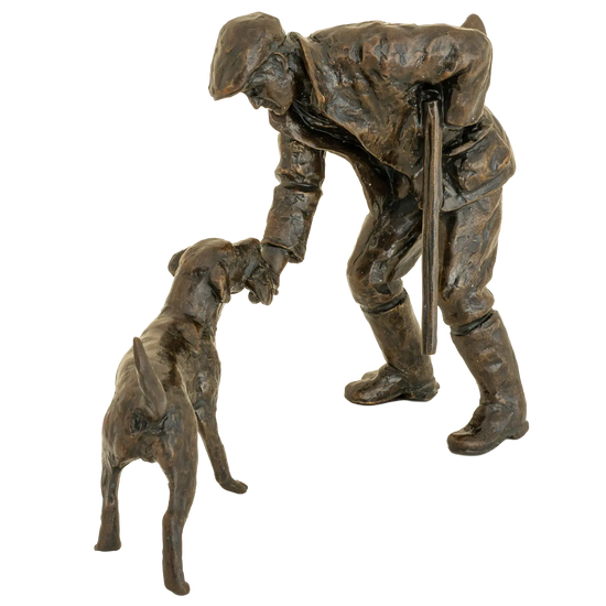 Richard Cooper Bronze Country Pursuits Collection Safe Retrieve Figurine