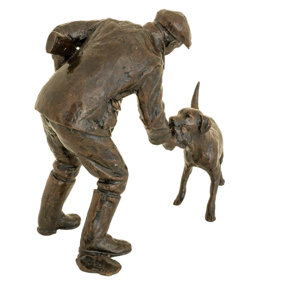 Richard Cooper Bronze Country Pursuits Collection Safe Retrieve Figurine