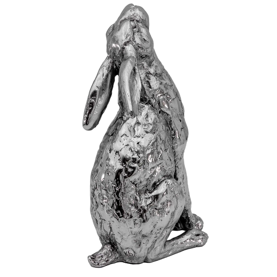 Richard Cooper Nickel Studio Collection Silver Moon - Moon Gazing Hare