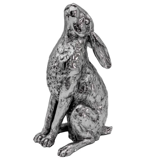 Richard Cooper Nickel Studio Collection Silver Moon - Moon Gazing Hare