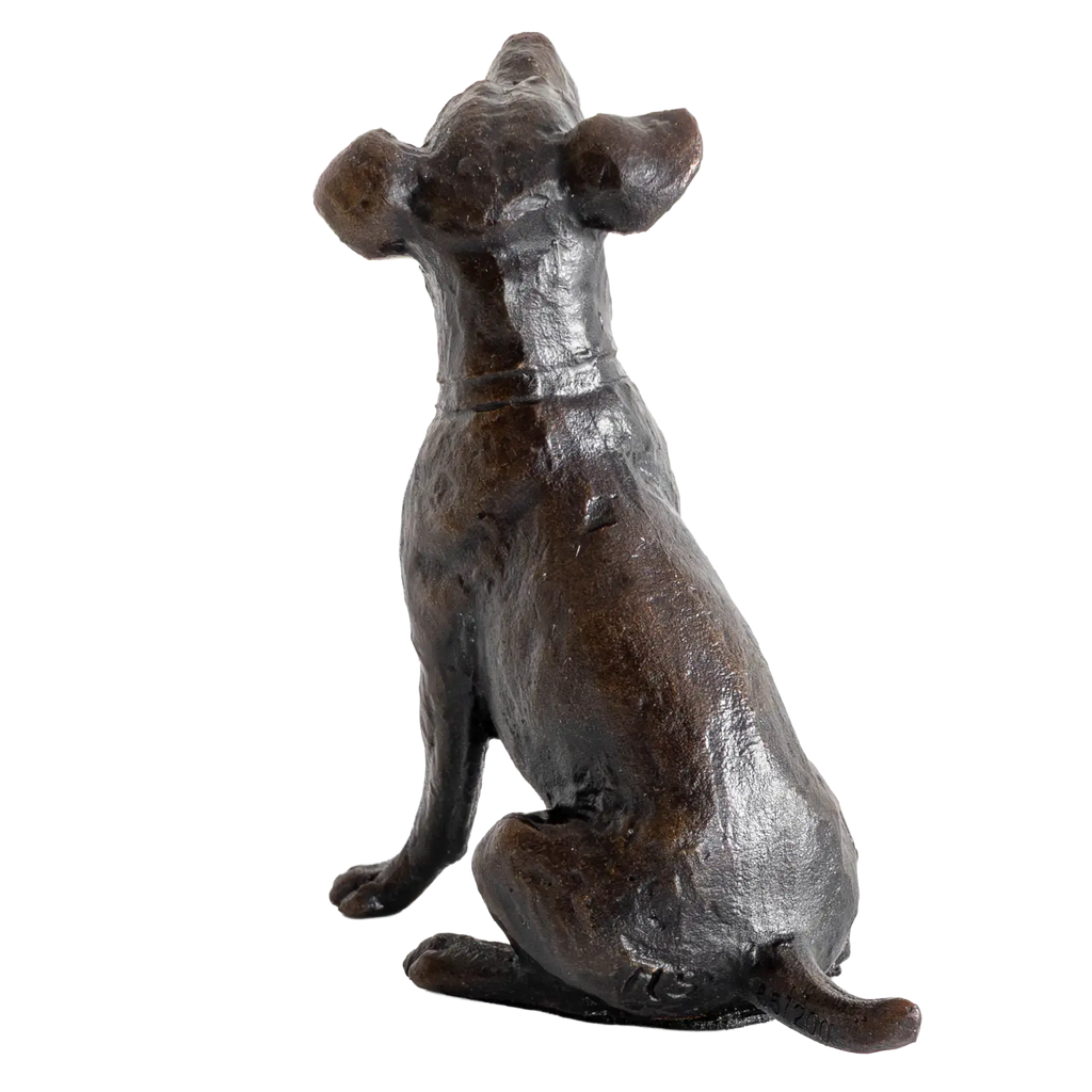 Richard Cooper Limited Edition Bronze Sitting Jack Russell Figurine