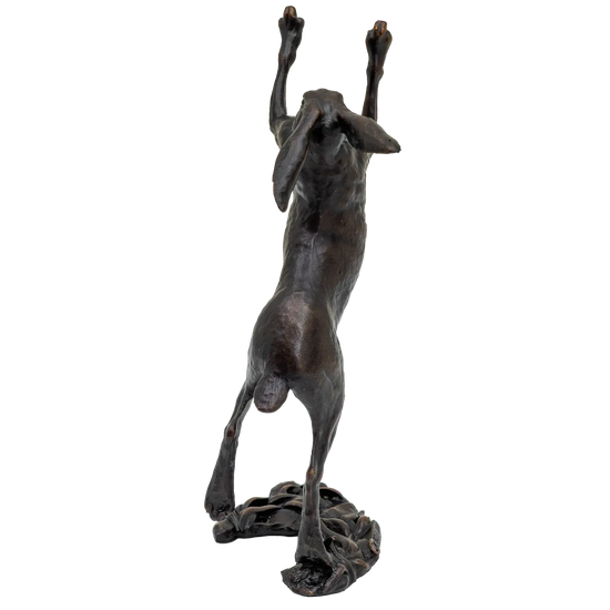 Richard Cooper Bronze Hares Collection Small Hare Boxing Figurine