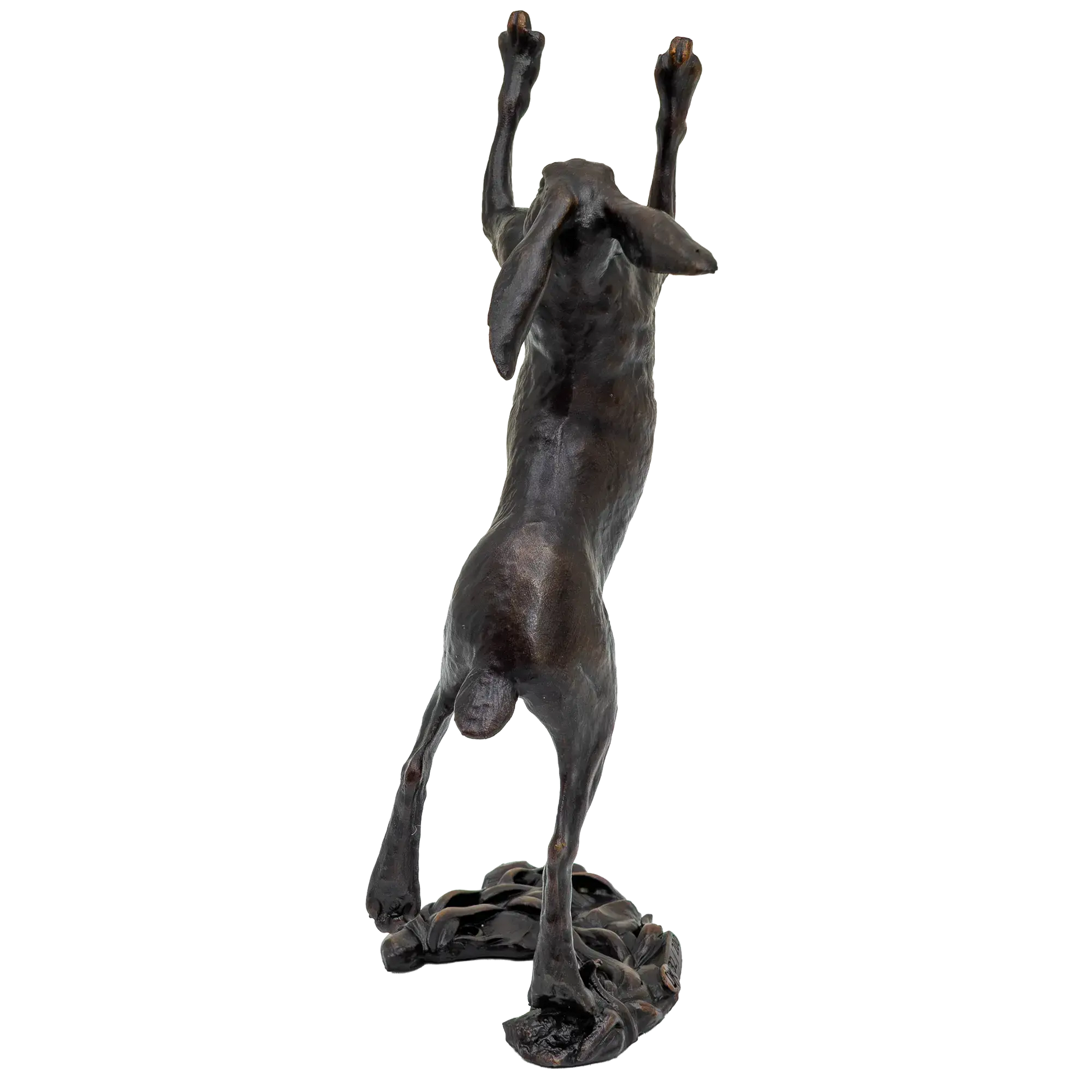 Richard Cooper Bronze Hares Collection Small Hare Boxing Figurine