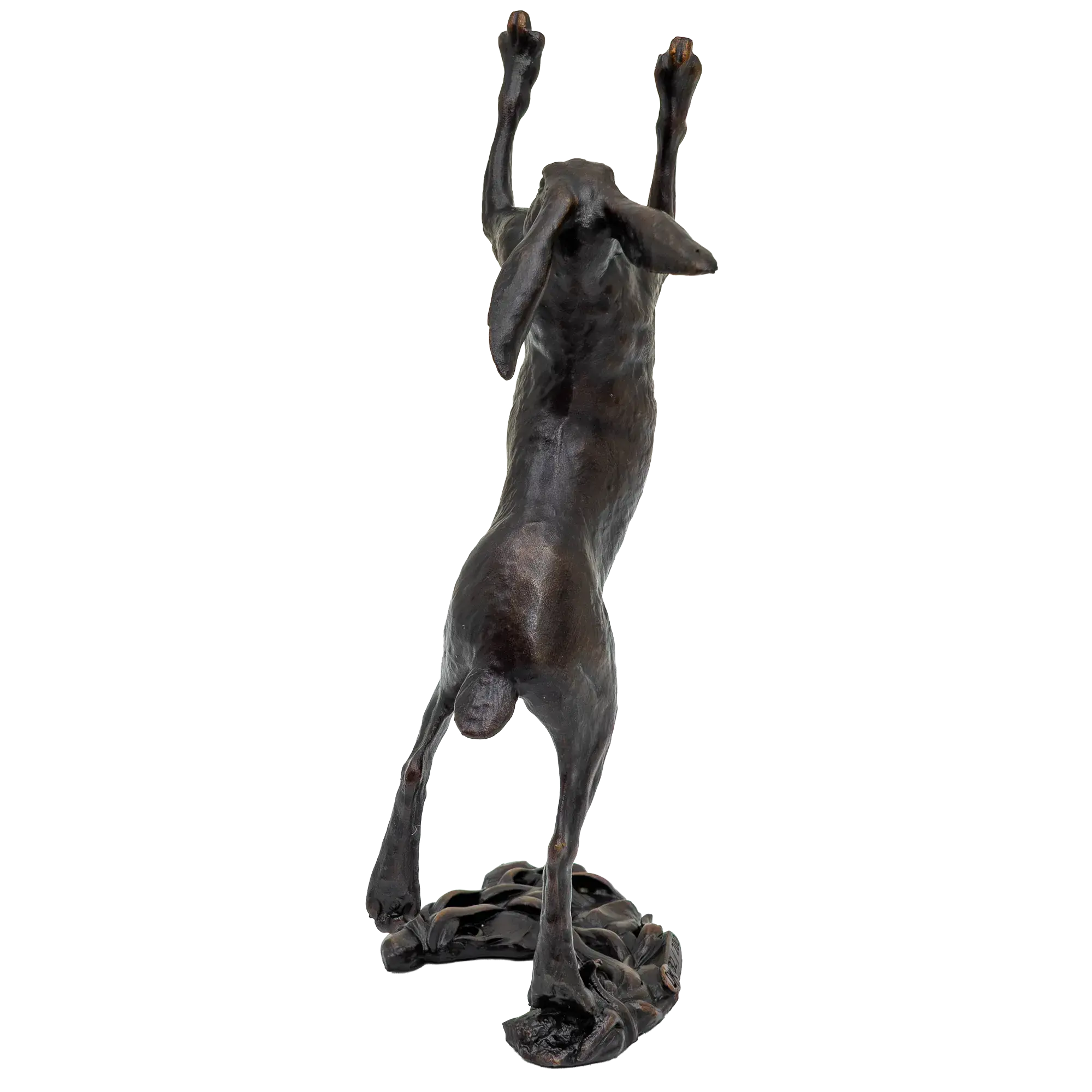 Richard Cooper Bronze Hares Collection Small Hare Boxing Figurine
