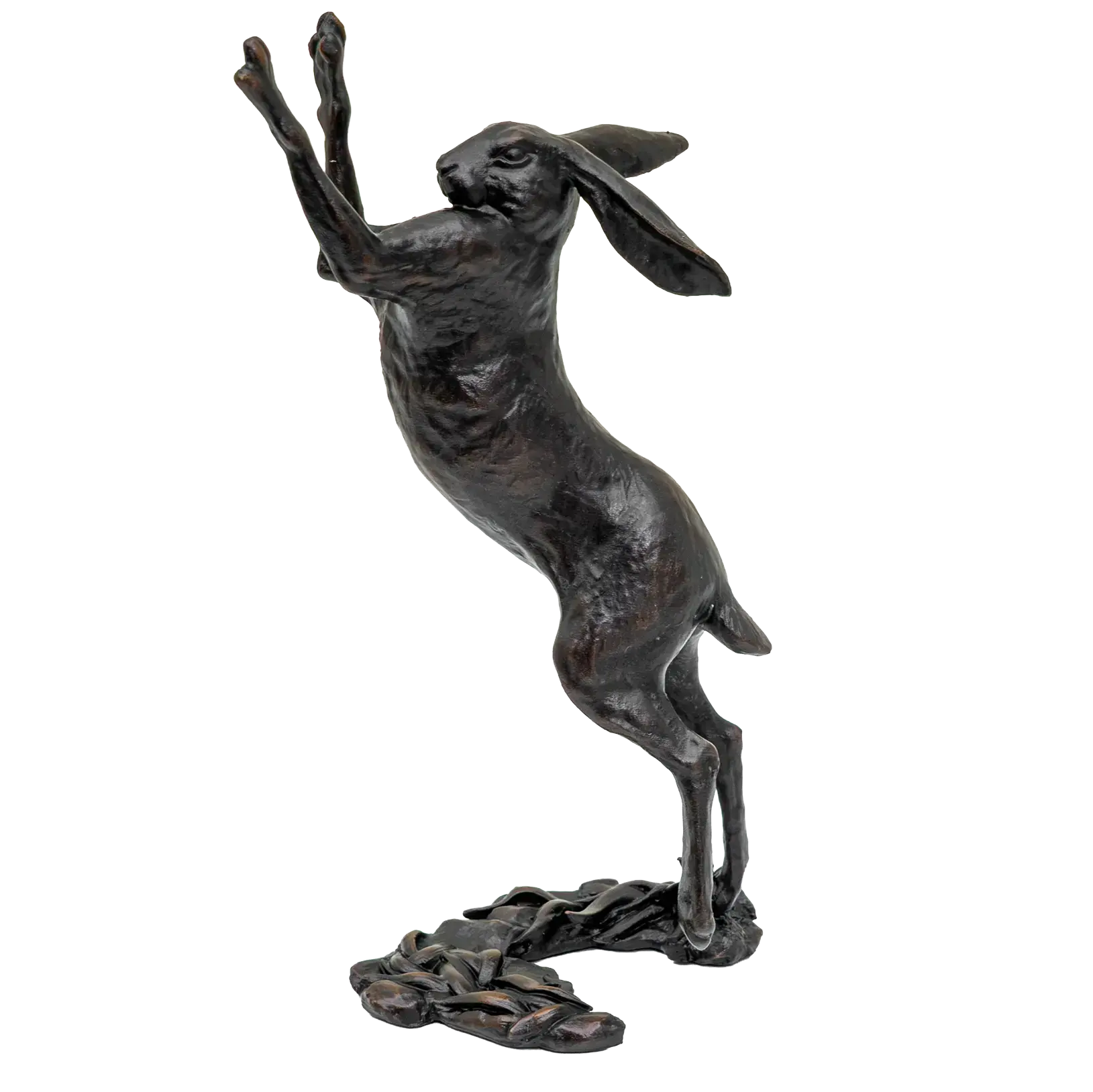 Richard Cooper Bronze Hares Collection Small Hare Boxing Figurine