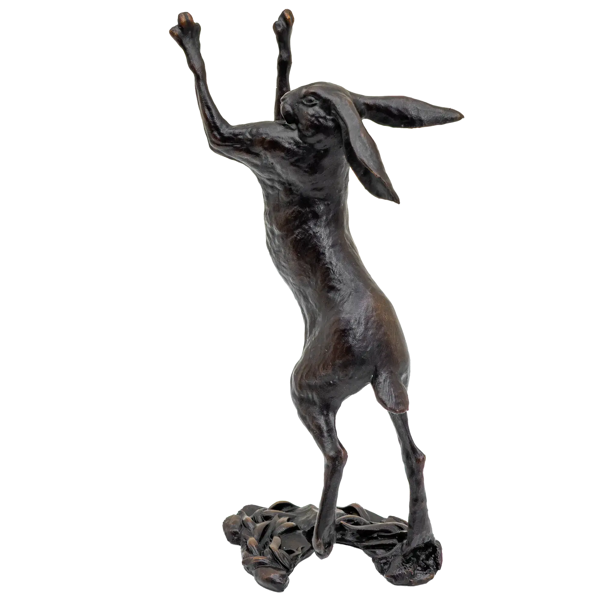 Richard Cooper Bronze Hares Collection Small Hare Boxing Figurine