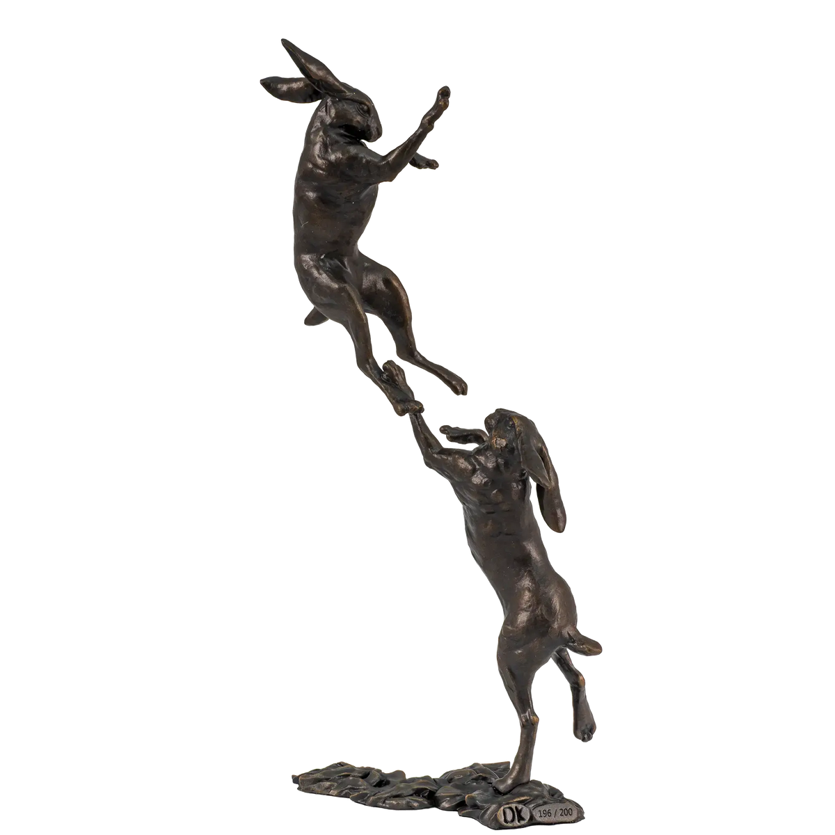 Richard Cooper Bronze Hares Collection Small Hares Boxing New