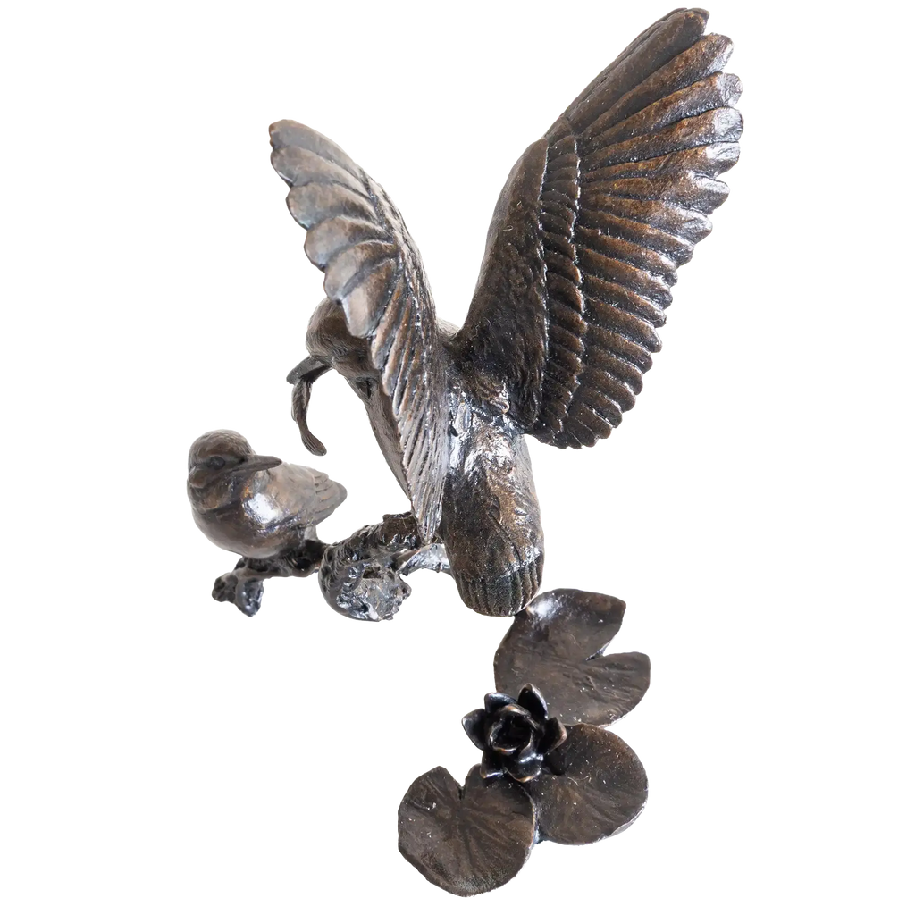 Richard Cooper Bronze Birds Collection Small Kingfisher Pair Figurine
