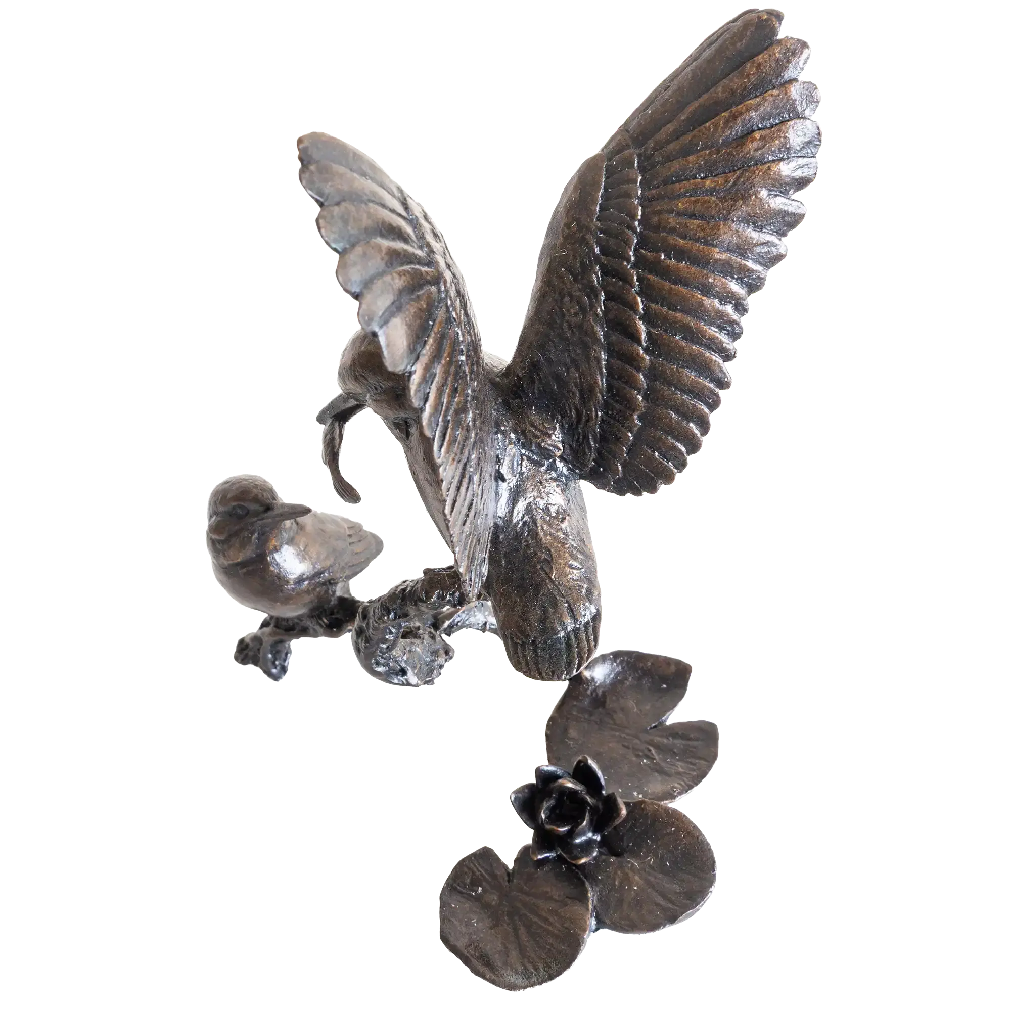 Richard Cooper Bronze Birds Collection Small Kingfisher Pair Figurine