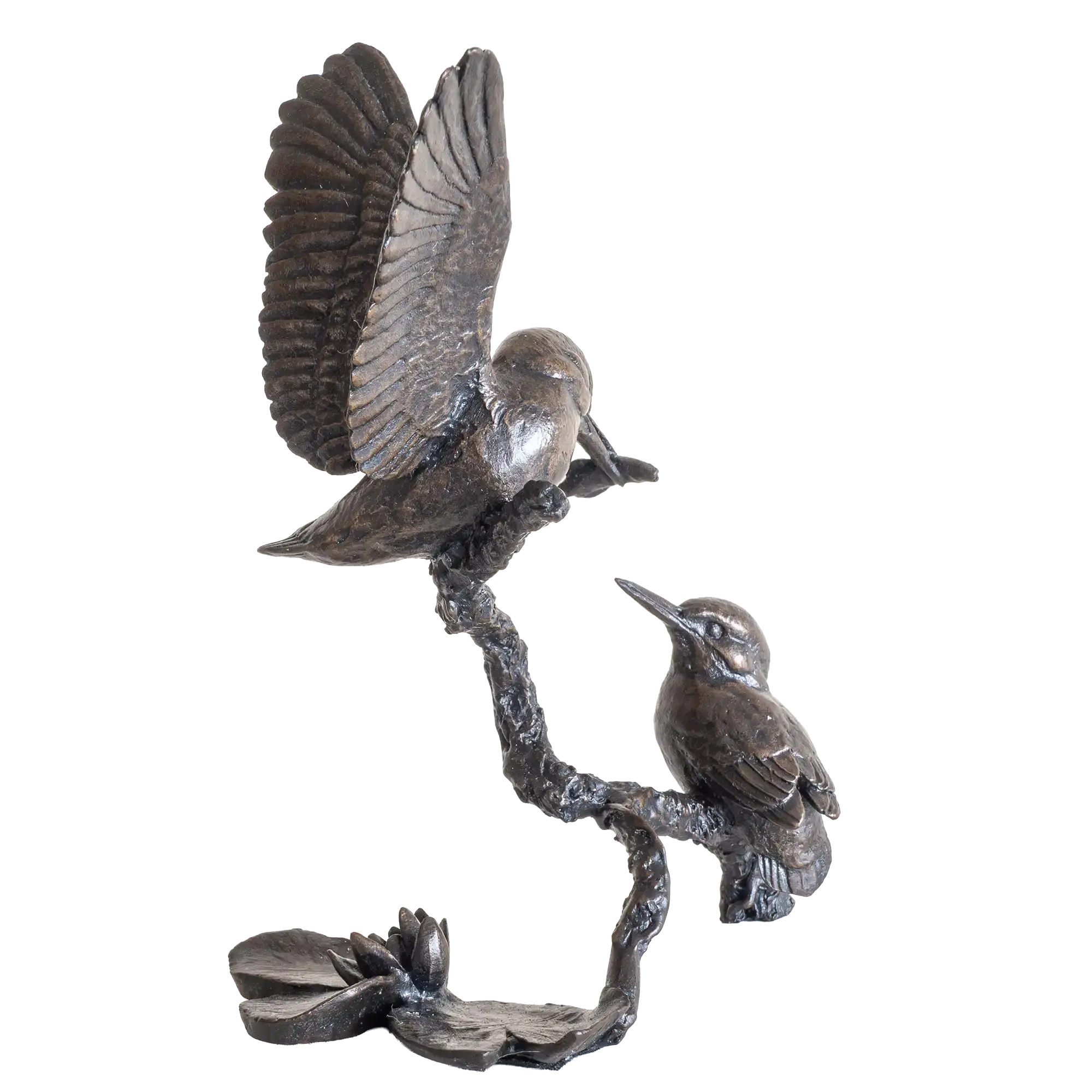 Richard Cooper Bronze Birds Collection Small Kingfisher Pair Figurine