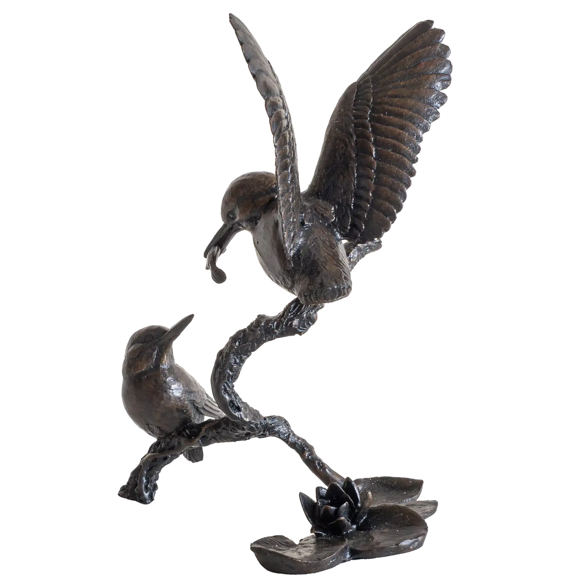 Richard Cooper Bronze Birds Collection Small Kingfisher Pair Figurine