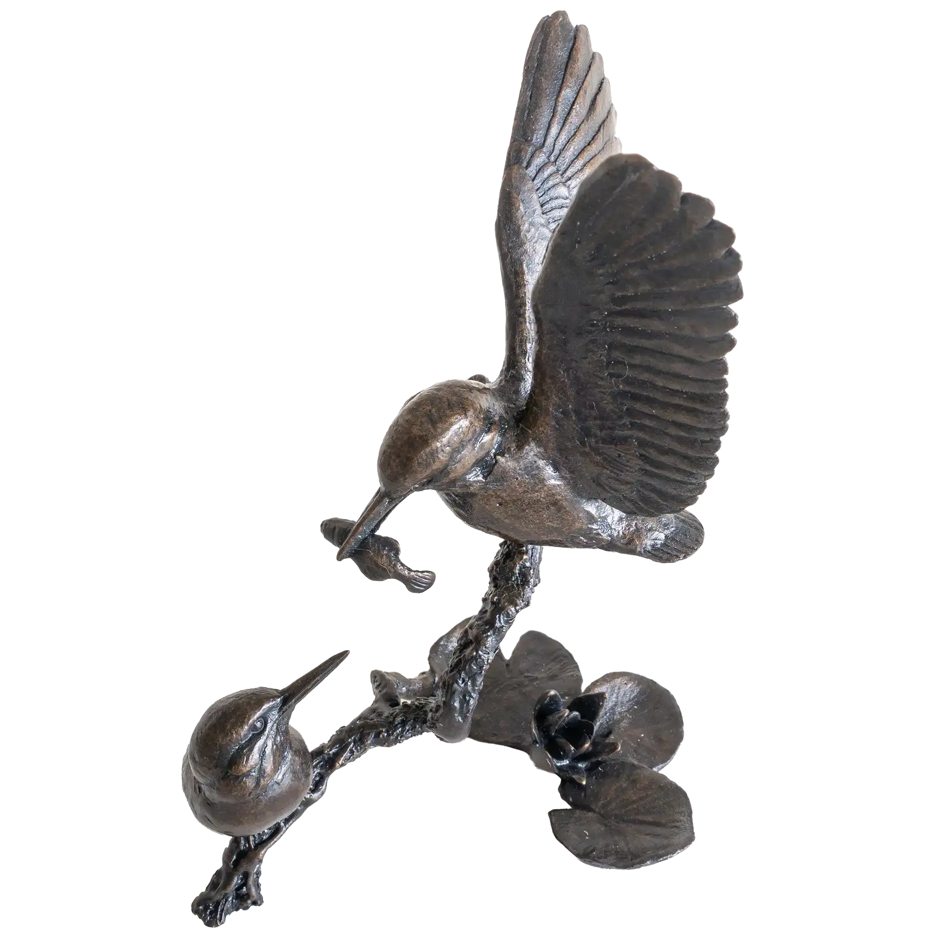 Richard Cooper Bronze Birds Collection Small Kingfisher Pair Figurine