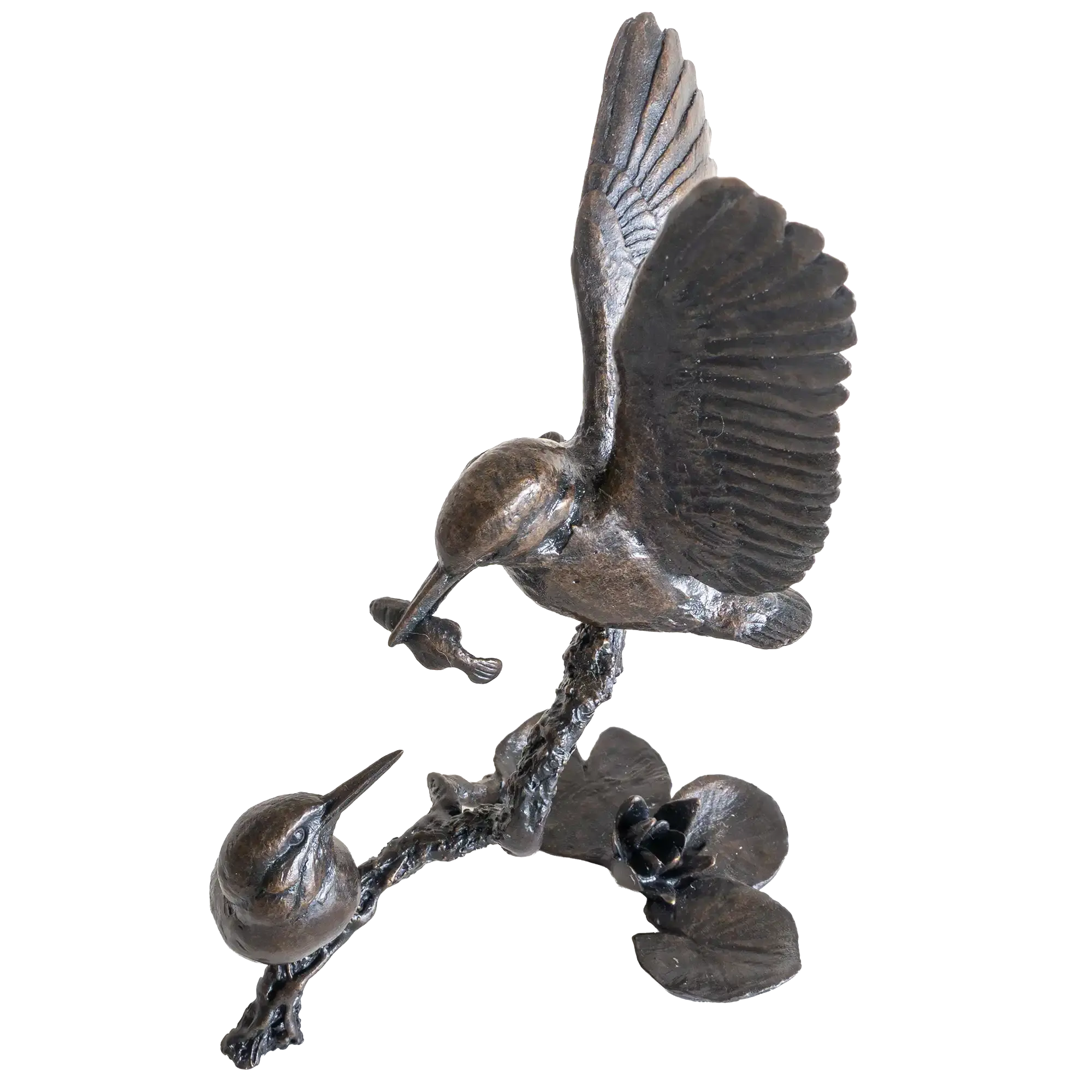 Richard Cooper Bronze Birds Collection Small Kingfisher Pair Figurine