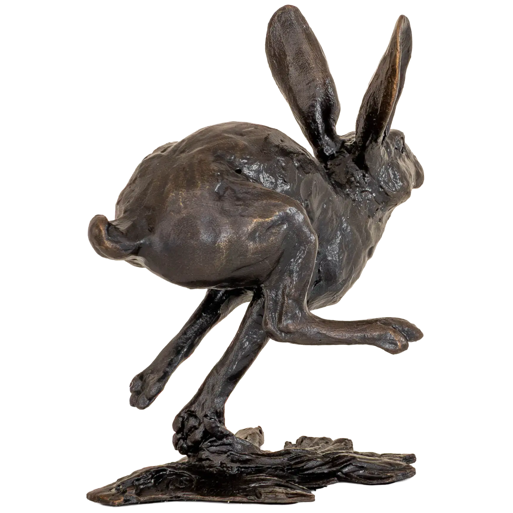 Richard Cooper Bronze Hares Collection Small Hare Running Figurine