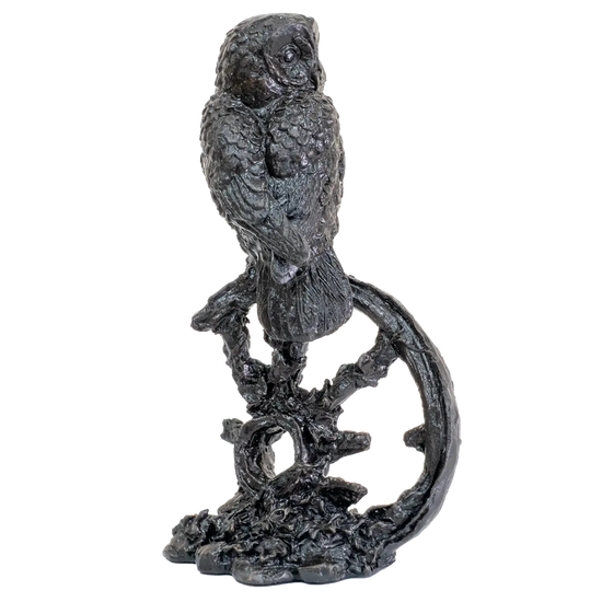 Richard Cooper Bronze Birds Collection Small Tawny Owl Figurine