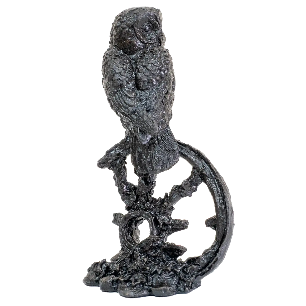 Richard Cooper Bronze Birds Collection Small Tawny Owl Figurine