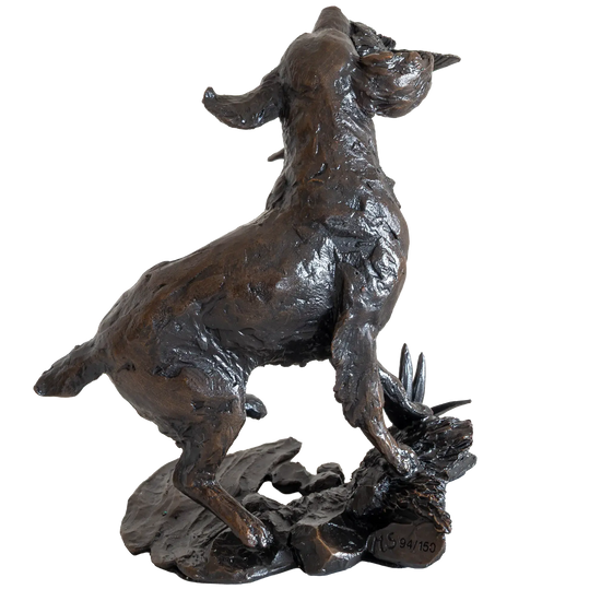 Richard Cooper Limited Edition Bronze Springer Spaniel Retrieving Figurine