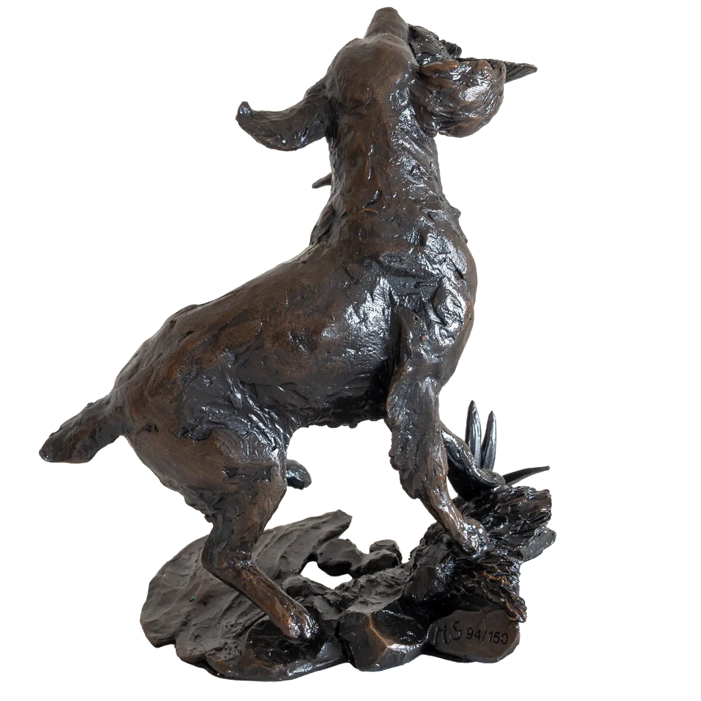 Richard Cooper Limited Edition Bronze Springer Spaniel Retrieving Figurine