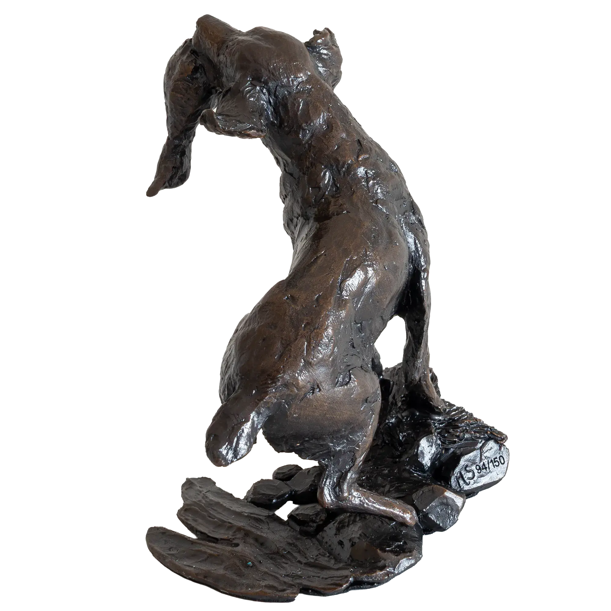 Richard Cooper Limited Edition Bronze Springer Spaniel Retrieving Figurine