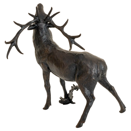Richard Cooper Bronze Stags Collection Roaring Stag Figurine
