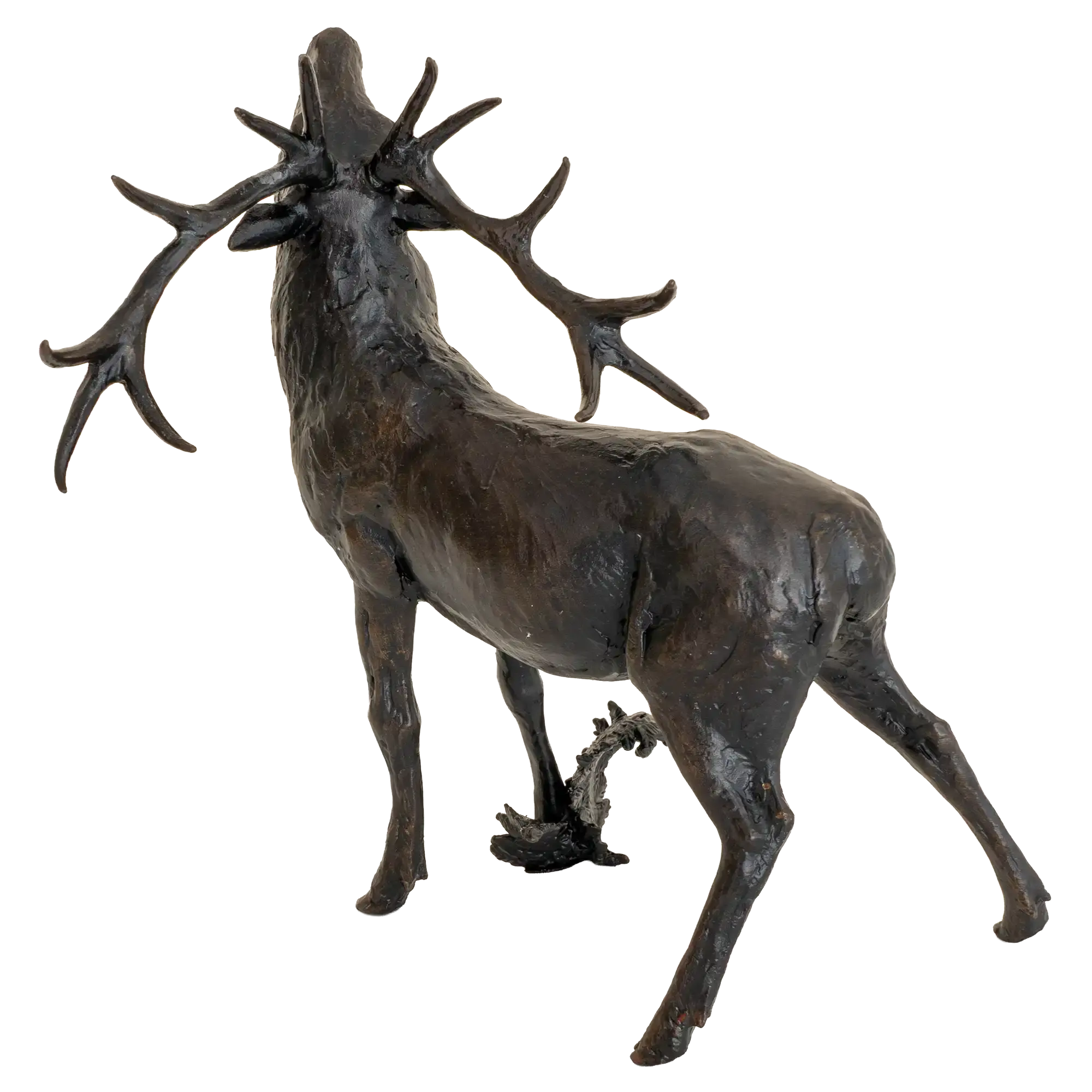 Richard Cooper Bronze Stags Collection Roaring Stag Figurine