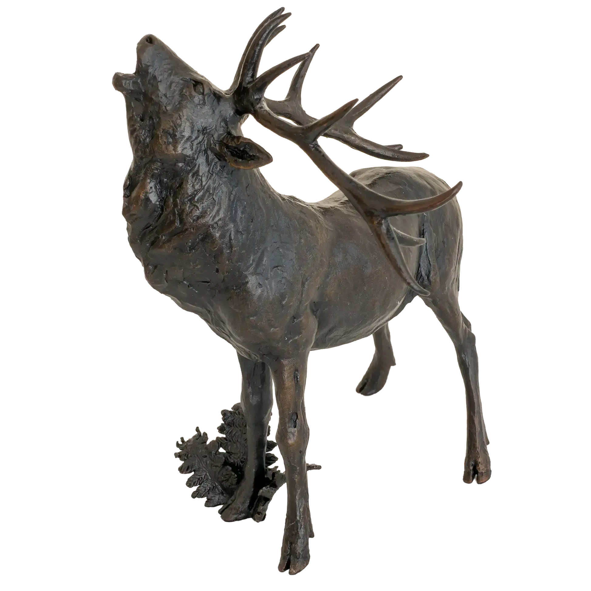 Richard Cooper Bronze Stags Collection Roaring Stag Figurine