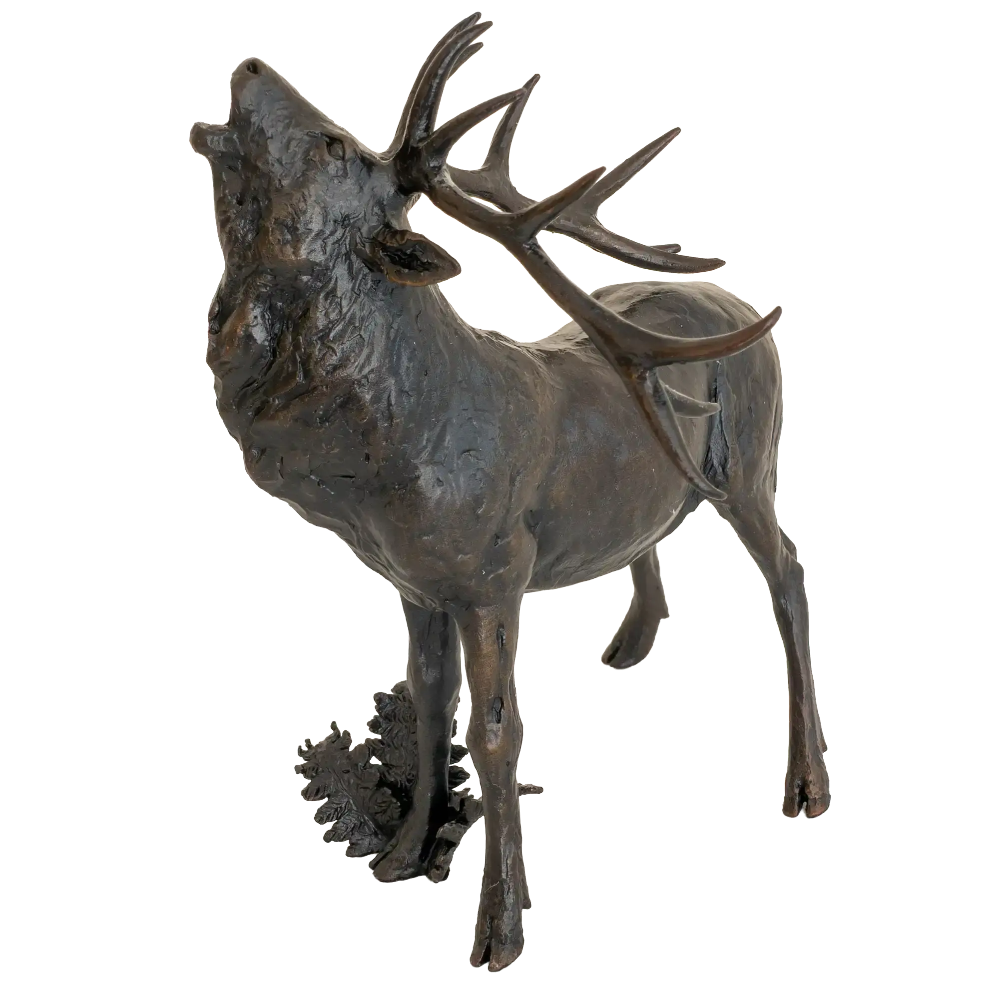 Richard Cooper Bronze Stags Collection Roaring Stag Figurine