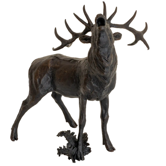 Richard Cooper Bronze Stags Collection Roaring Stag Figurine