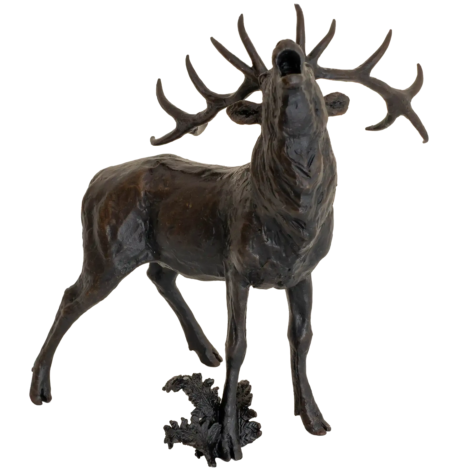 Richard Cooper Bronze Stags Collection Roaring Stag Figurine