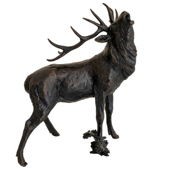 Richard Cooper Bronze Stags Collection Roaring Stag Figurine