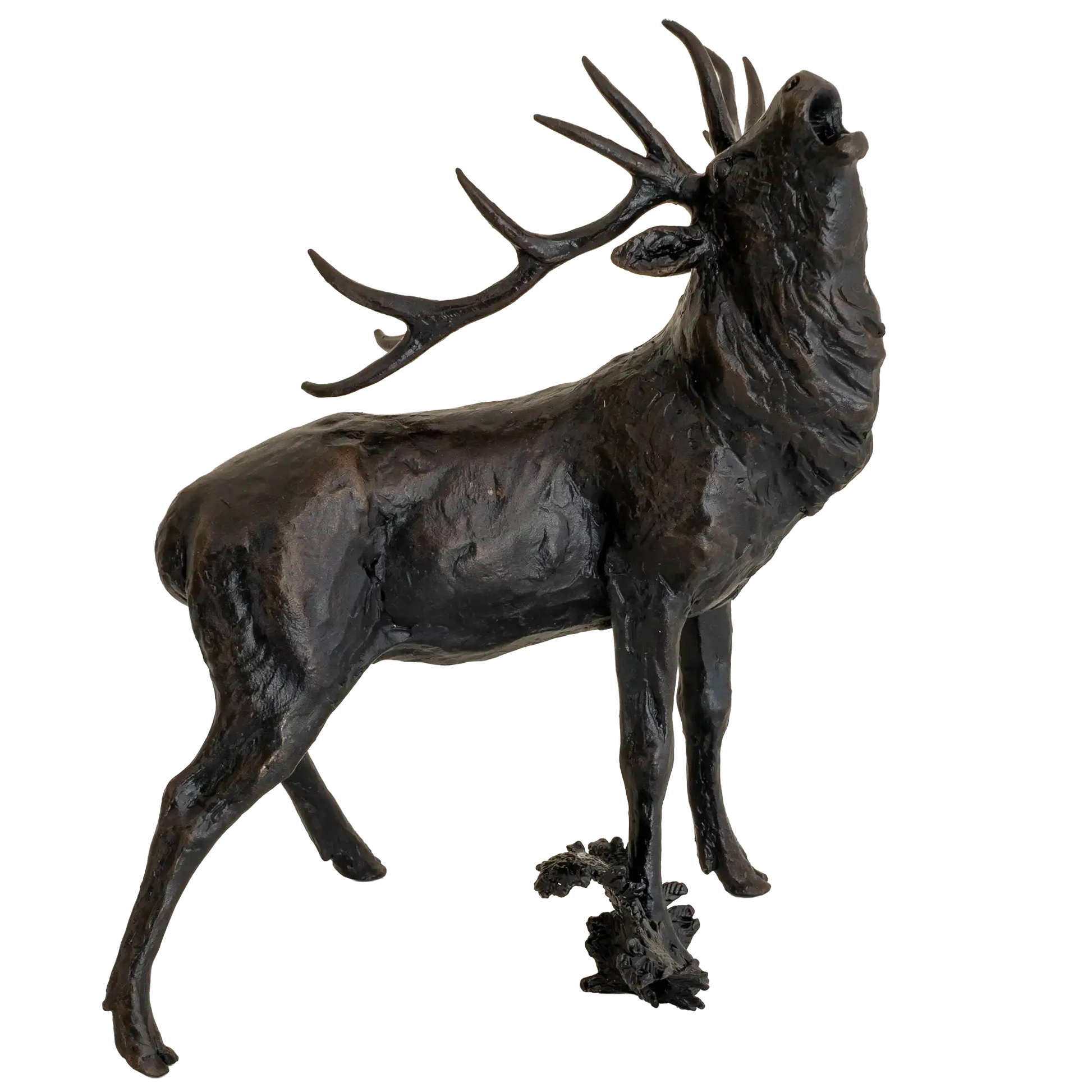 Richard Cooper Bronze Stags Collection Roaring Stag Figurine