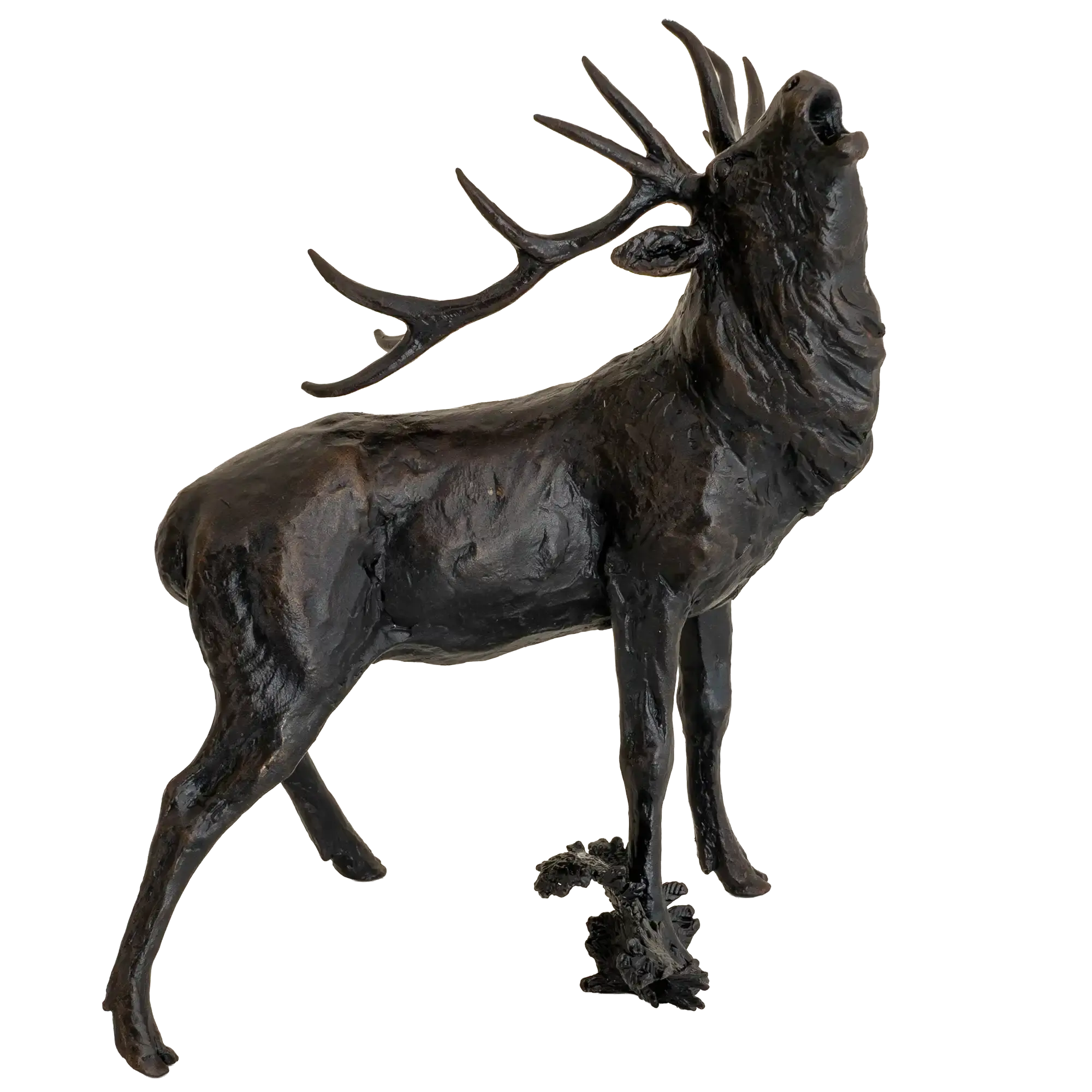 Richard Cooper Bronze Stags Collection Roaring Stag Figurine