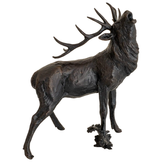 Richard Cooper Bronze Stags Collection Roaring Stag Figurine