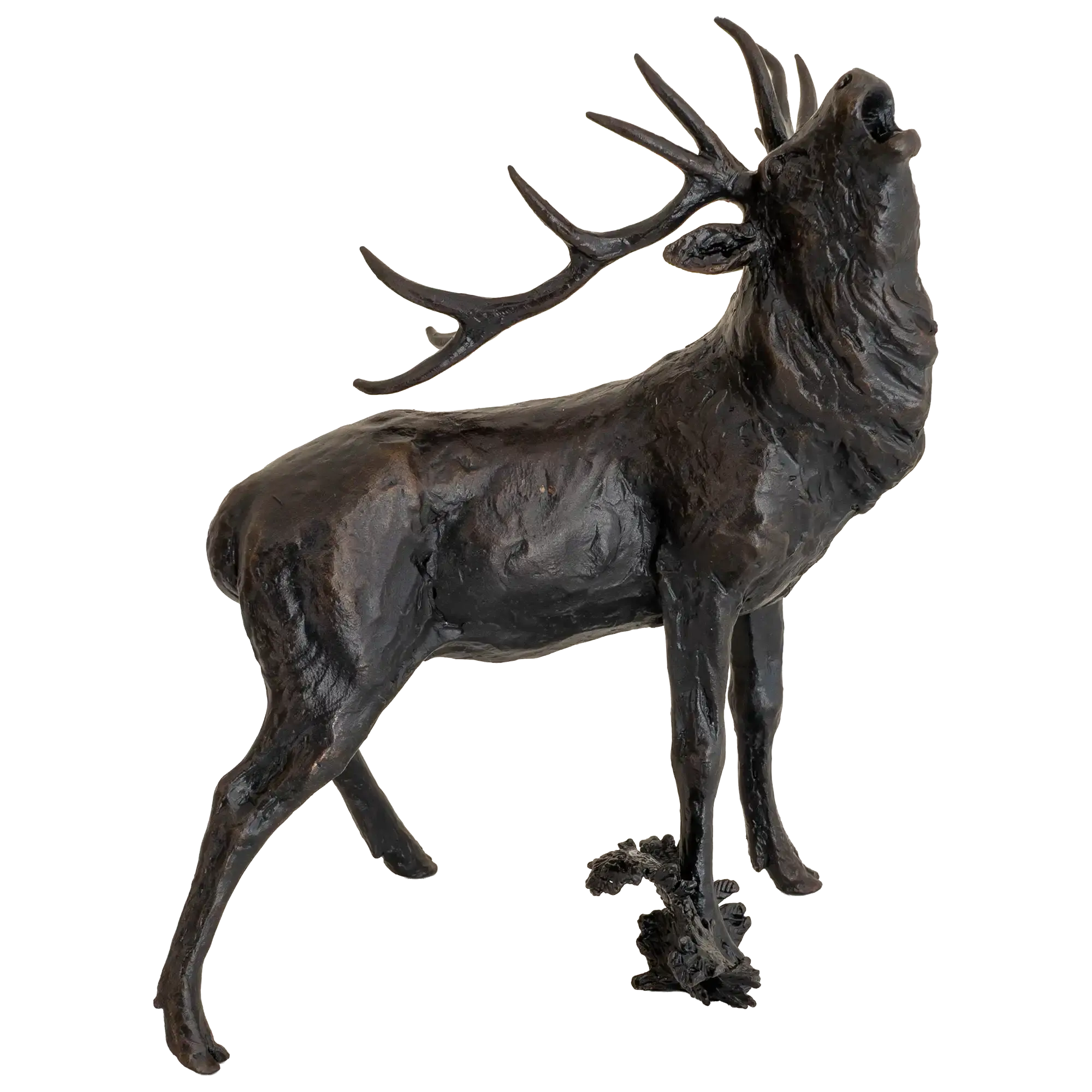 Richard Cooper Bronze Stags Collection Roaring Stag Figurine