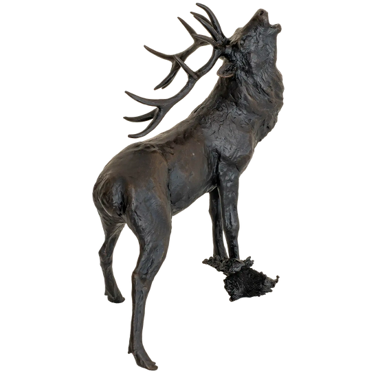 Richard Cooper Bronze Stags Collection Roaring Stag Figurine